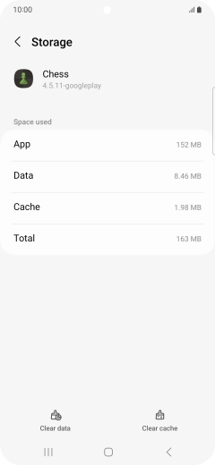 Press Clear cache.
