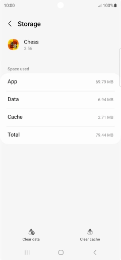 Press Clear cache.