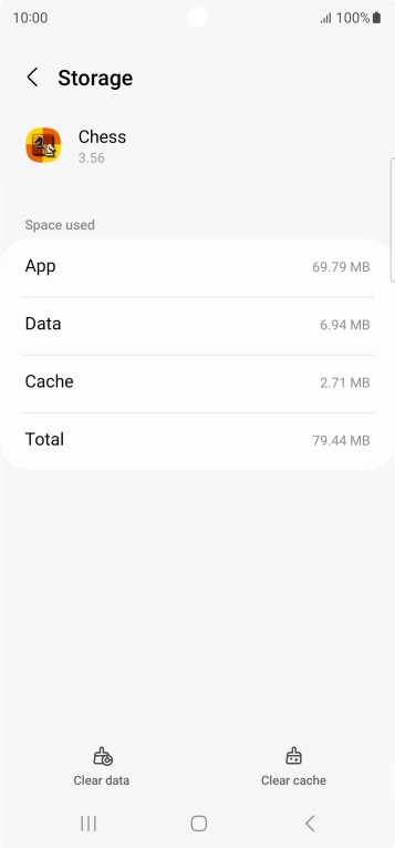 Press Clear cache.