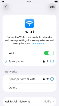 Press the Home key to return to the home screen.