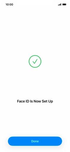 Press Done. If you haven't previously selected a phone lock code, key in a code of your own choice twice.