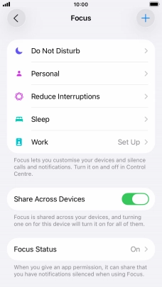 Press Do Not Disturb.