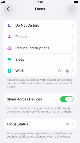 Press Do Not Disturb.