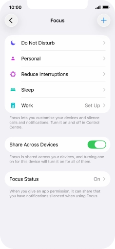Press Do Not Disturb.
