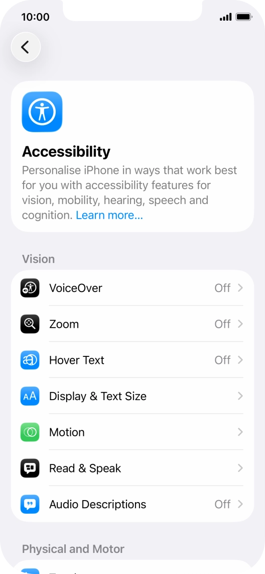 Press the required category below 