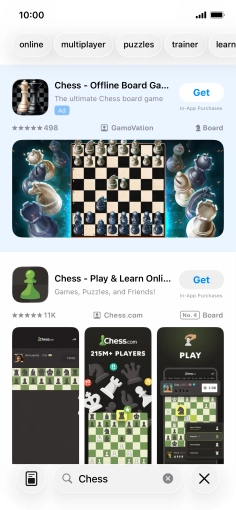 Press the required app.