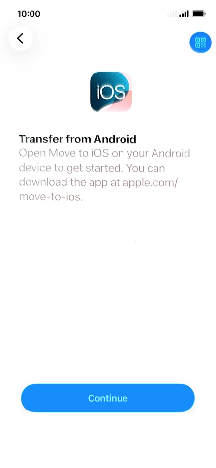 To transfer content to your phone, you need to install the app 