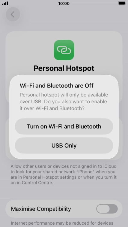 If Wi-Fi is turned off, press Turn on Wi-Fi and Bluetooth.
