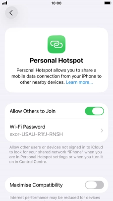 Press the Home key to return to the home screen.
