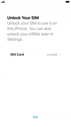 Press SIM Card.