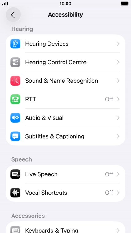 Press the required category below 