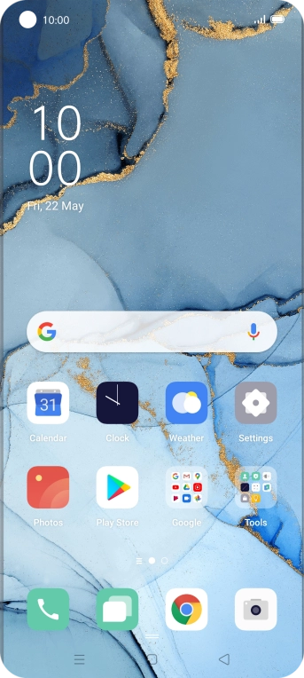 Press the phone icon.