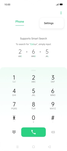 Press Settings.