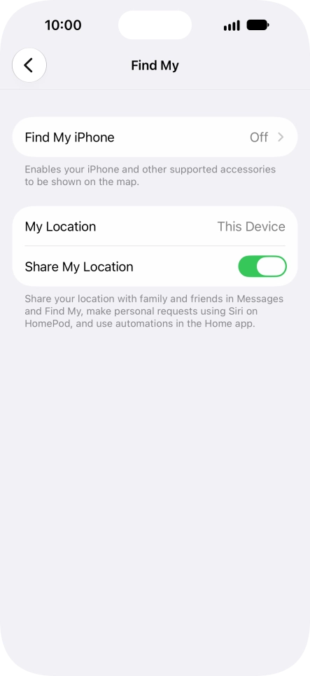 Press Find My iPhone.