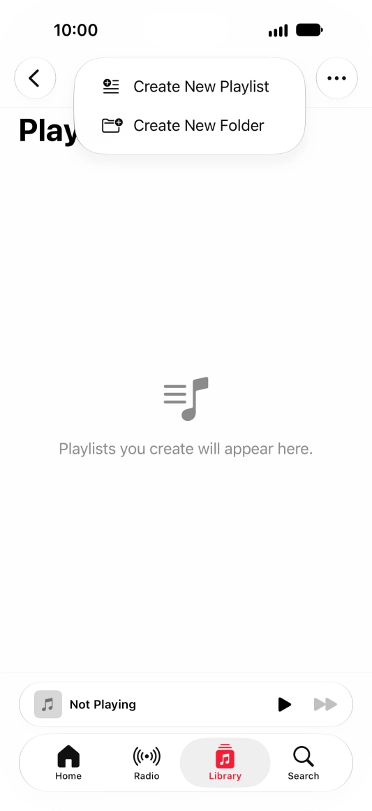 Press Create New Playlist.