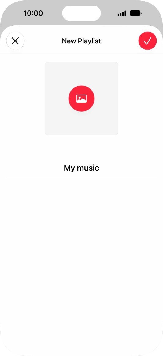 Press the confirm icon.