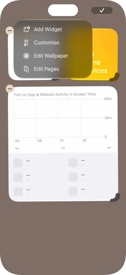 Press Add Widget.