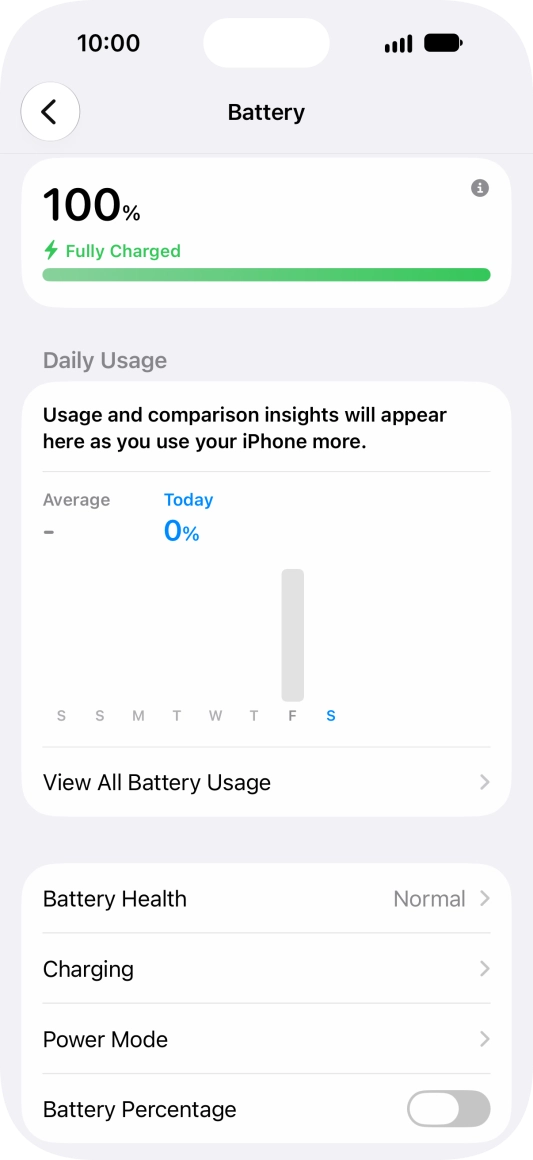 Press Power Mode.