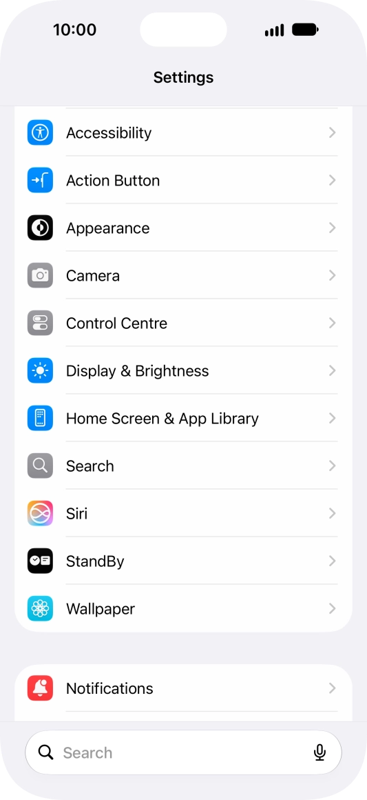 Press Display & Brightness.
