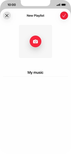 Press the confirm icon.