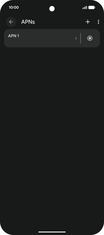 Press the add icon.