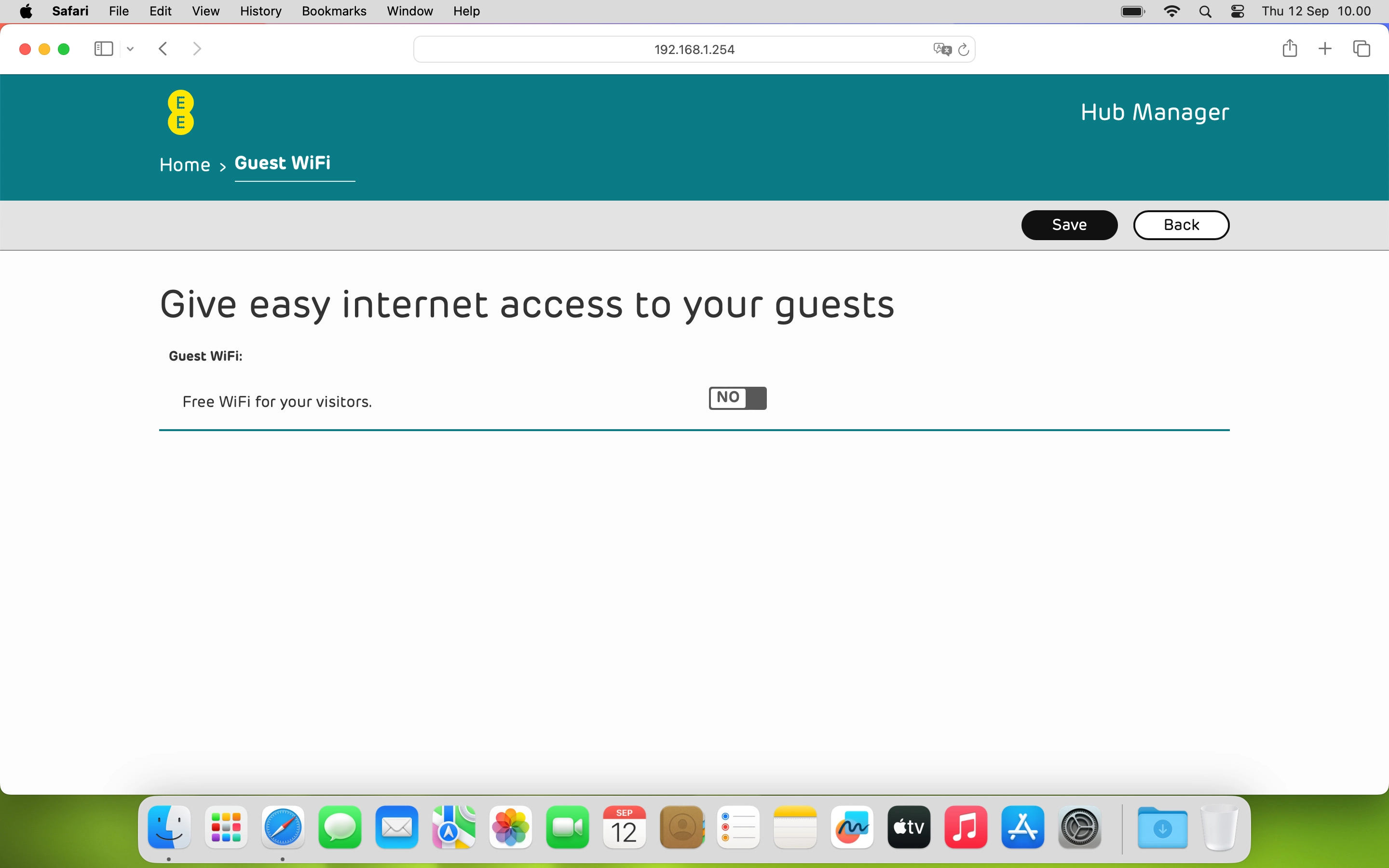 In Guest WiFi, you can set up a Wi-Fi hotspot for guests so you don't have to share your private Wi-Fi hotspot and password with them.