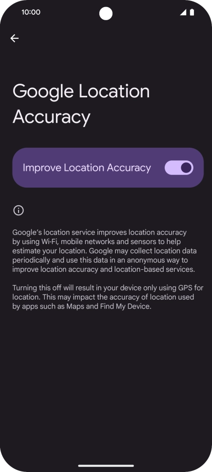 If you press the indicator next to 