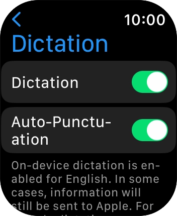 Press the Digital Crown twice to return to the home screen.