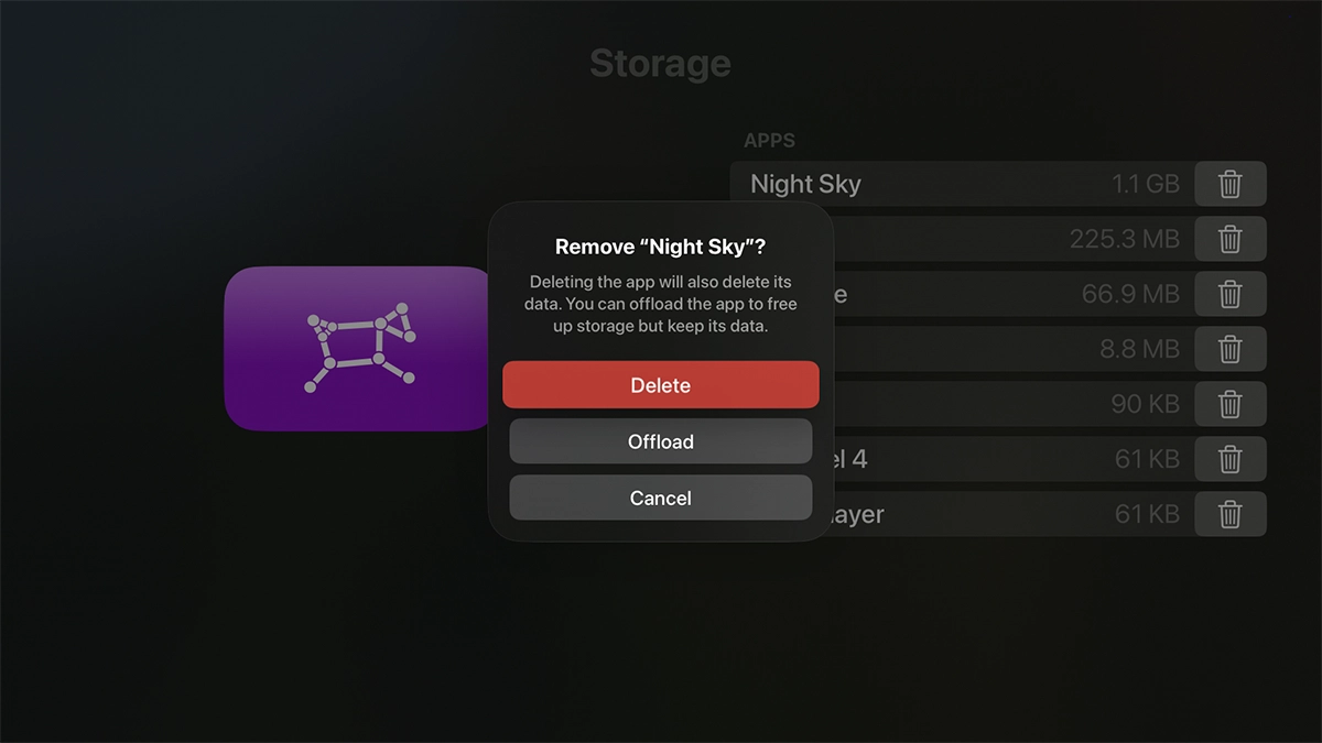 Highlight Delete.