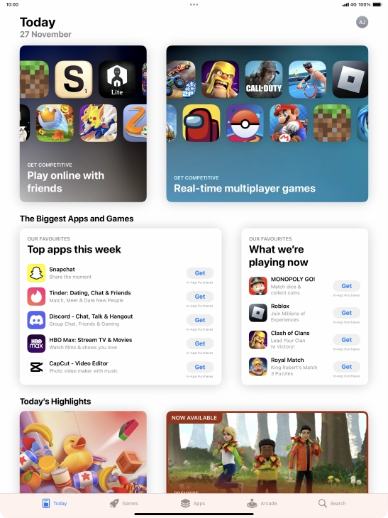 Press Search.