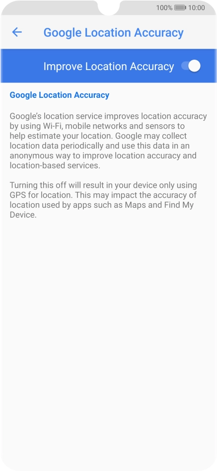 If you press the indicator next to 