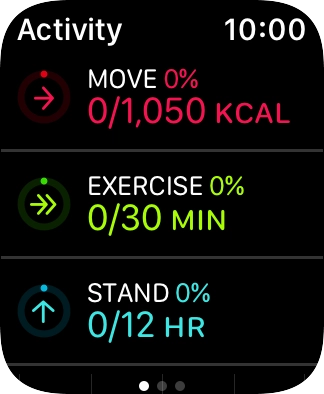 Keep sliding upwards to see the number of steps, distance and number of floors you've covered.