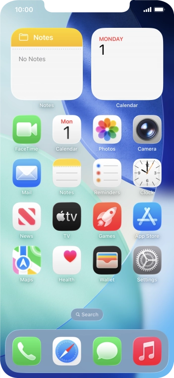 Slide your finger slowly upwards starting from the bottom of the screen until the list of running applications is displayed.