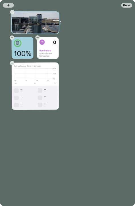 Press the add icon.
