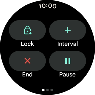 Press Pause to pause activity.