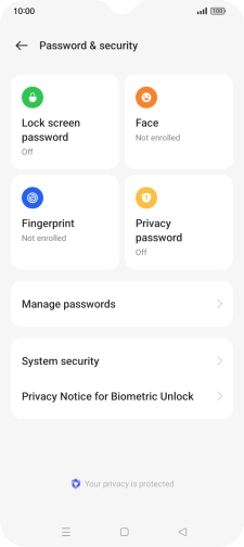 Press Fingerprint.