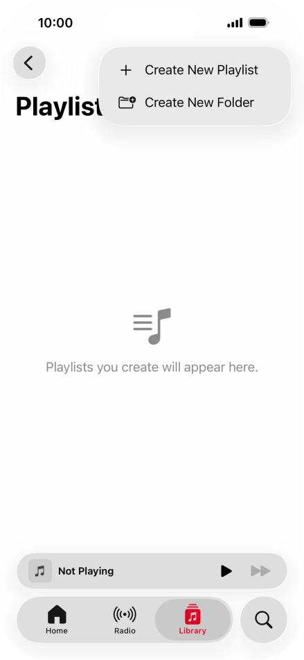 Press Create New Playlist.
