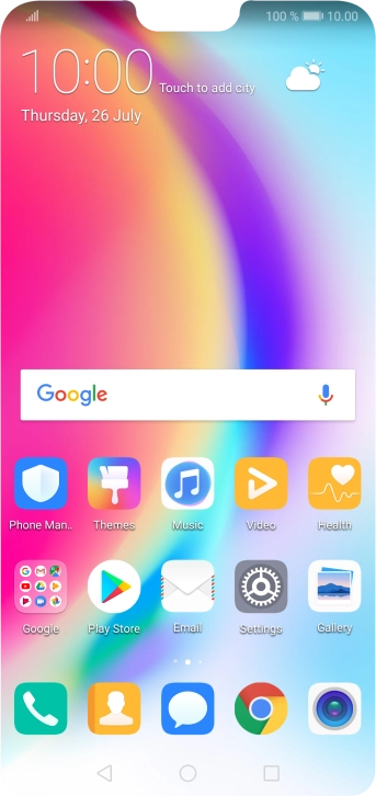 Press the phone icon.