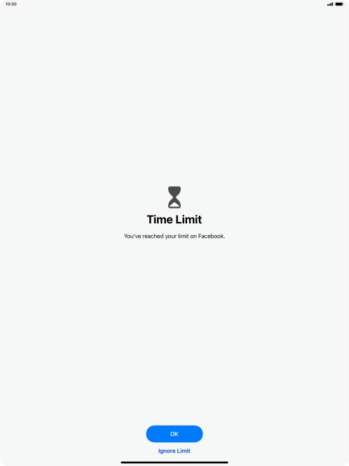 Press Ignore Limit.