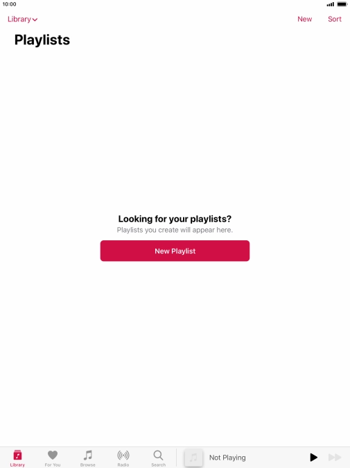 Press New Playlist.