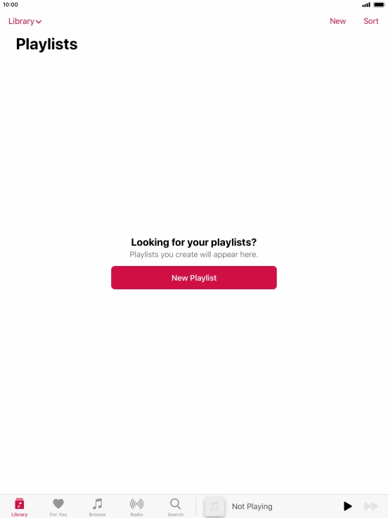 Press New Playlist.