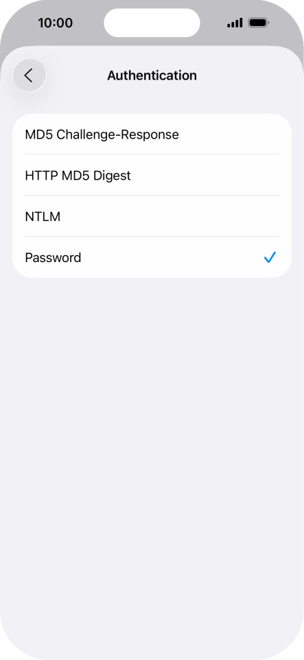 Press Password.