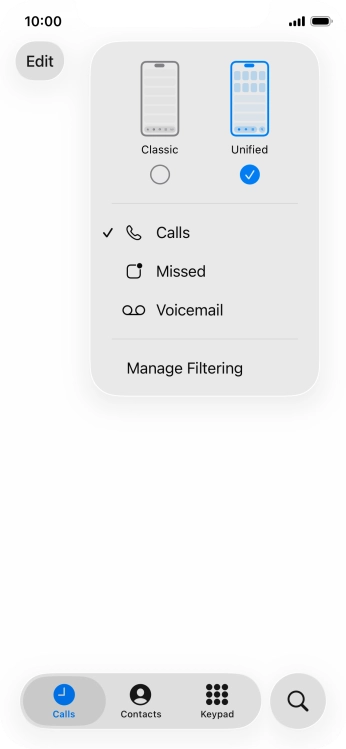 Press Voicemail.