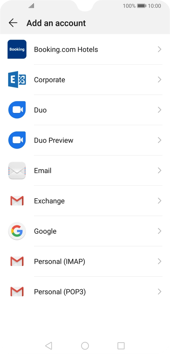 Press Google.