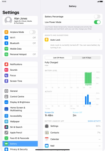 Slide your finger upwards starting from the bottom of the screen to return to the home screen.