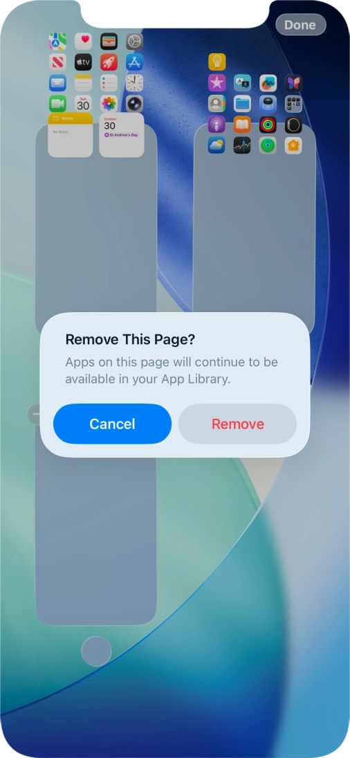 Press Remove.