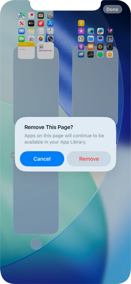 Press Remove.