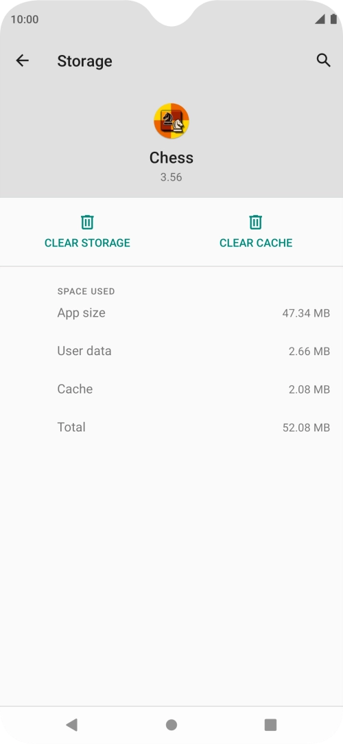 Press CLEAR CACHE.