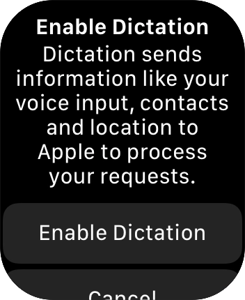 Press Enable Dictation.