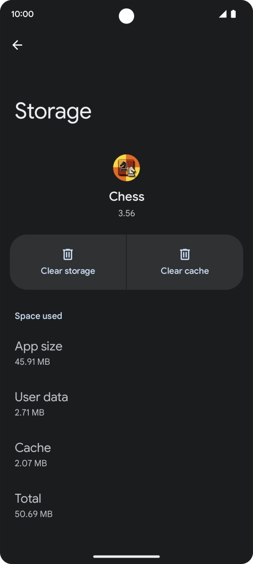 Press Clear cache.